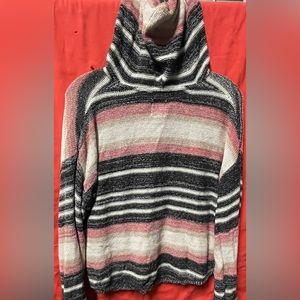 Large Billa Bong multi colored knit sweater.